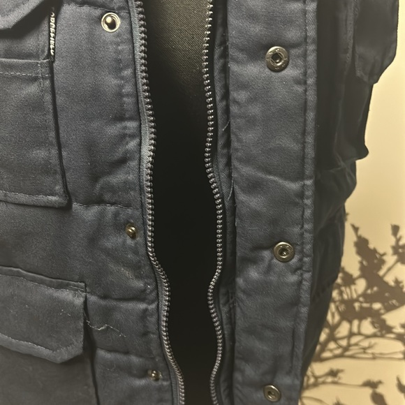 FORCEFIELD Size XXS Navy Blue W/ Inner Checkered Green Layer Vest $50 - Picture 3 of 14
